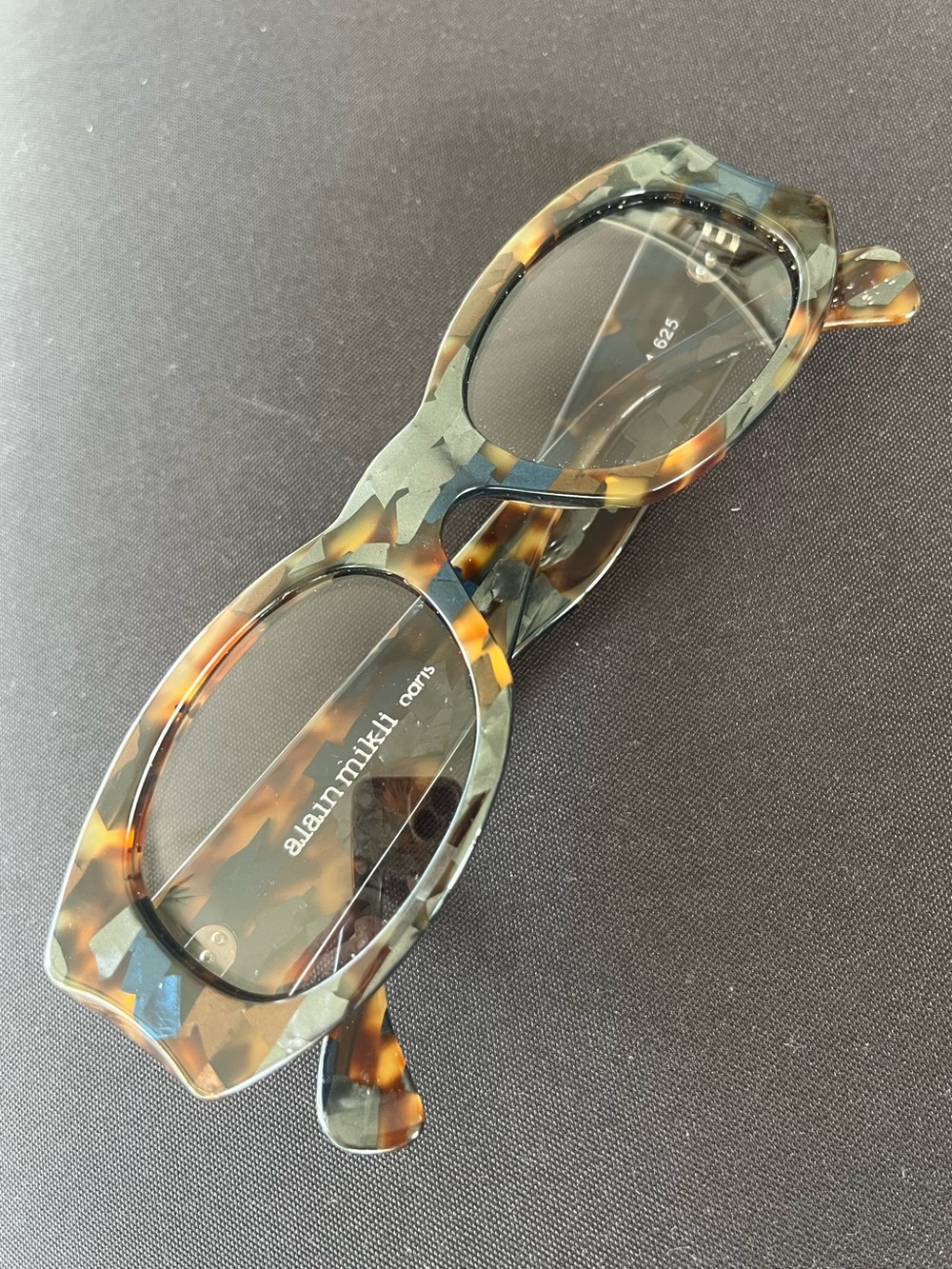 Vintage Alain Mikli Paris 0174 625 Mosaic Tortoise Sunglasses 90s Designer - Picture 4 of 8